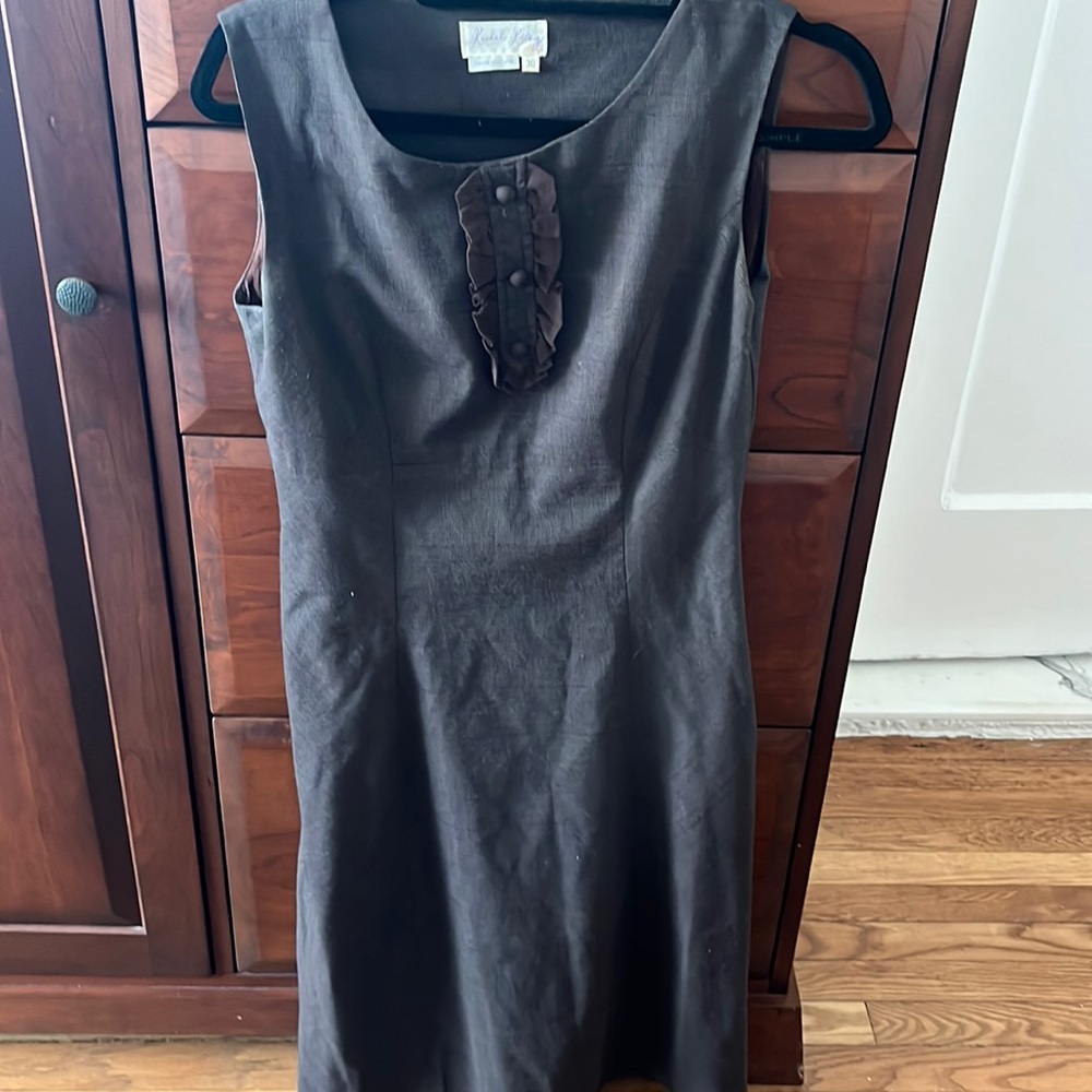 Rachel Riley sleeveless brown plaid dress, size 38 (similar to US size 4)